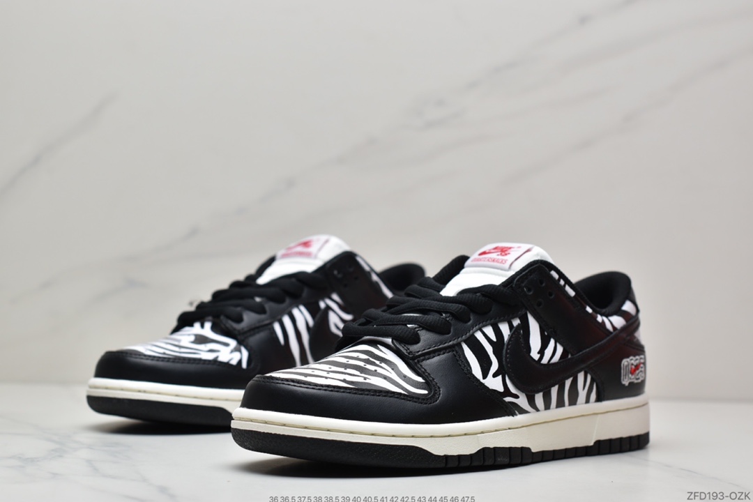 280 纯原Quartersnacks x Nike SB Dunk Low “Zebra”  黑白斑马DM3510-001