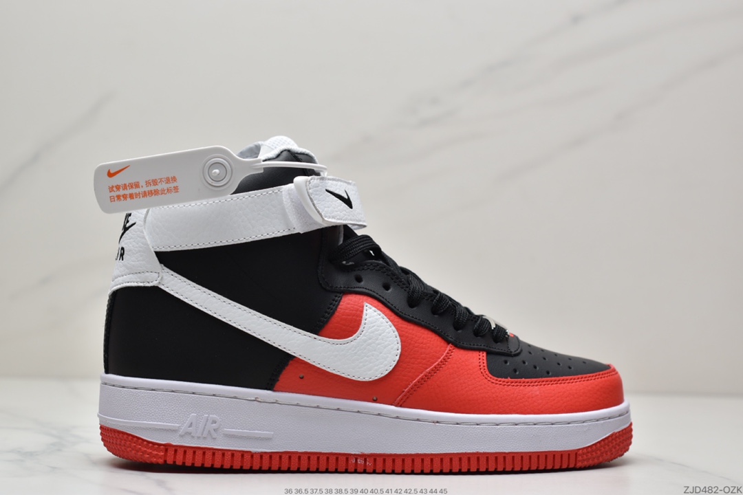240 耐克Nike Air Force 1 Low 黑红高帮空军一号高帮 百搭休闲运动板鞋DC8870-001