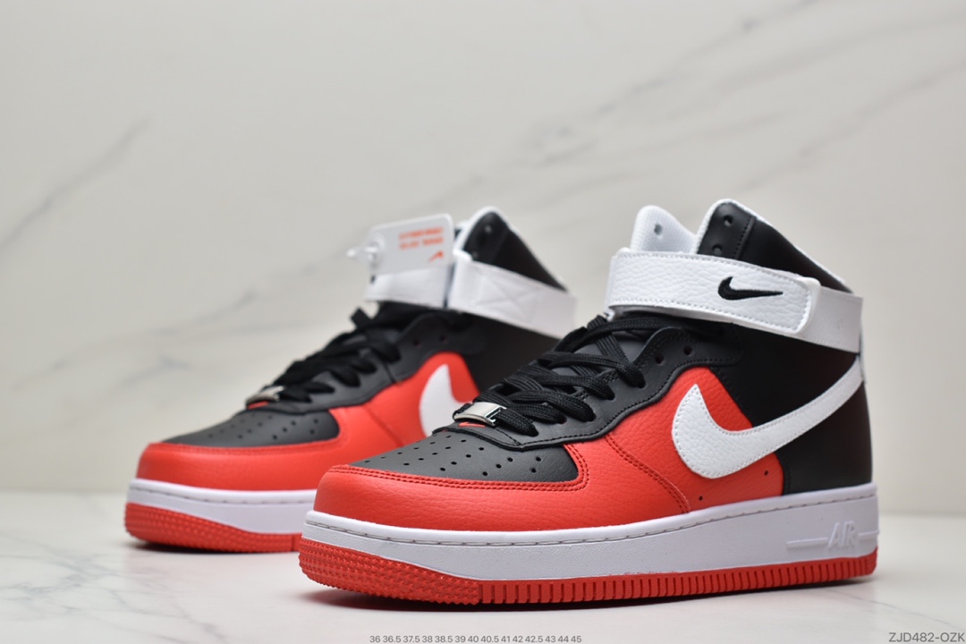 240 耐克Nike Air Force 1 Low 黑红高帮空军一号高帮 百搭休闲运动板鞋DC8870-001