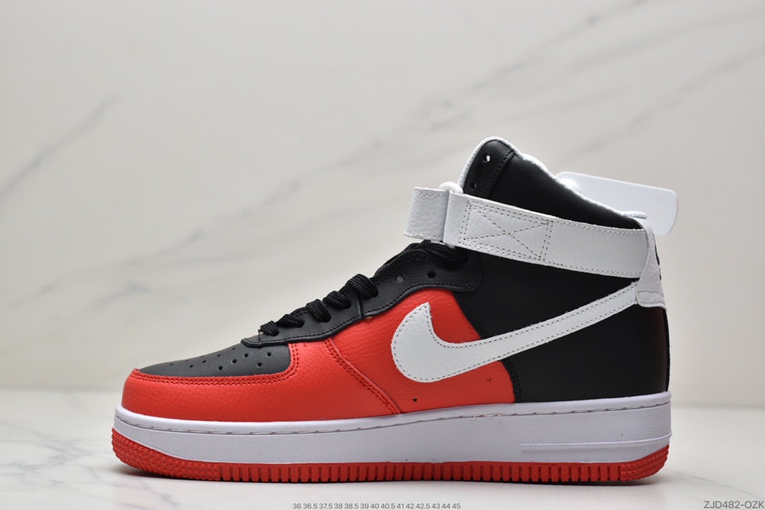 240 耐克Nike Air Force 1 Low 黑红高帮空军一号高帮 百搭休闲运动板鞋DC8870-001