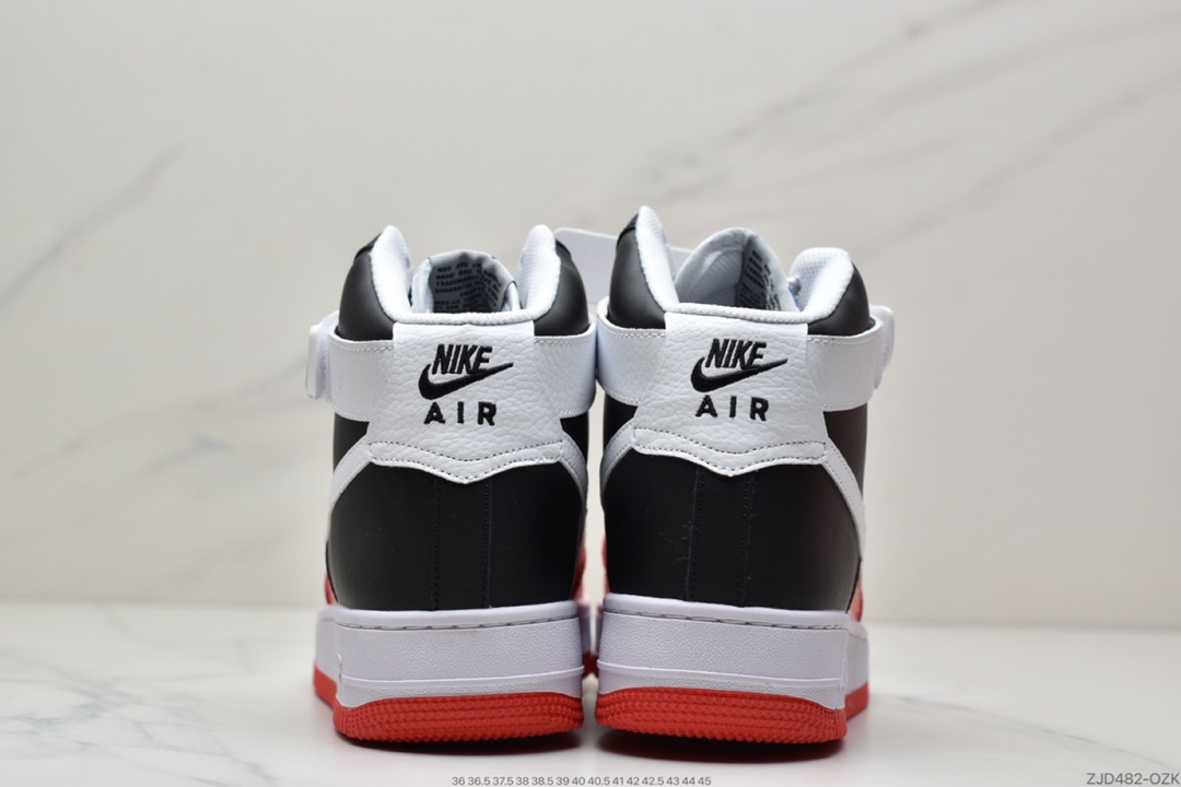 240 耐克Nike Air Force 1 Low 黑红高帮空军一号高帮 百搭休闲运动板鞋DC8870-001