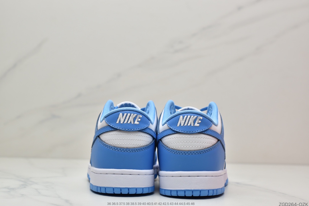 290 Nike SB Dunk Low”University Blue”扣篮系列低帮休闲运动滑板板鞋“大学蓝白蓝北卡蓝2.0”DD1391-102