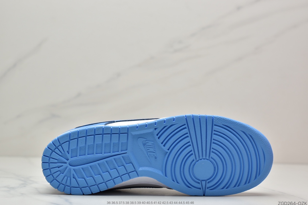 290 Nike SB Dunk Low”University Blue”扣篮系列低帮休闲运动滑板板鞋“大学蓝白蓝北卡蓝2.0”DD1391-102
