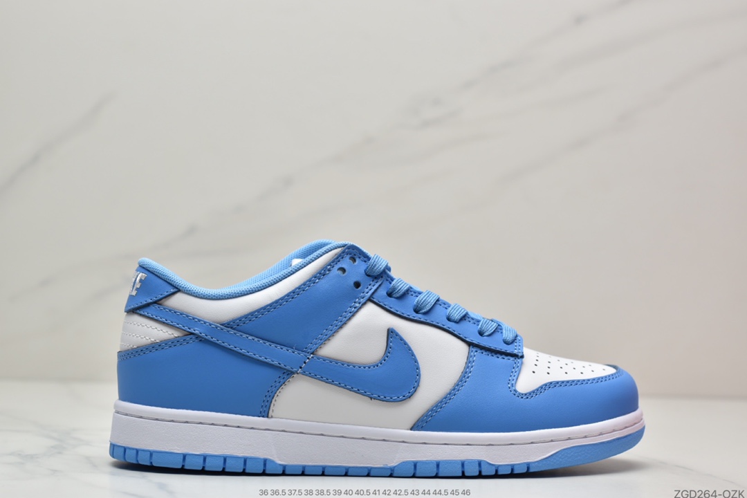 290 Nike SB Dunk Low”University Blue”扣篮系列低帮休闲运动滑板板鞋“大学蓝白蓝北卡蓝2.0”DD1391-102