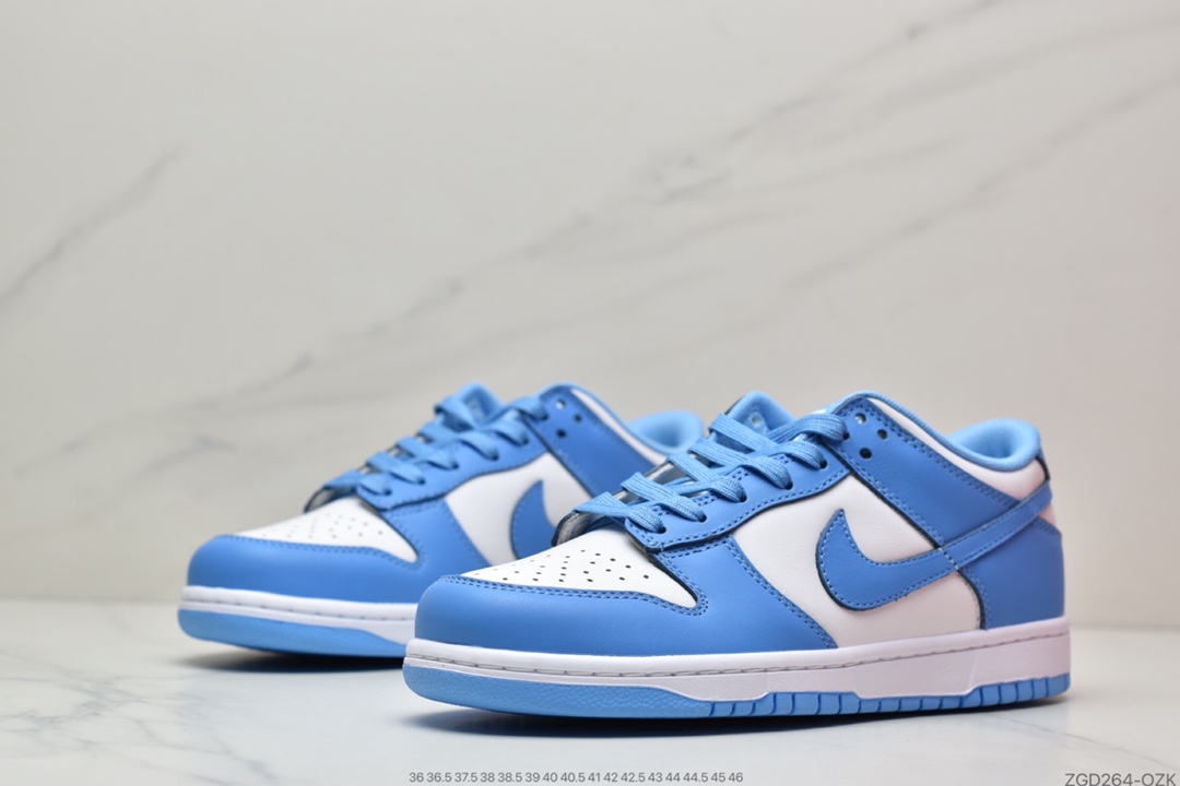 290 Nike SB Dunk Low”University Blue”扣篮系列低帮休闲运动滑板板鞋“大学蓝白蓝北卡蓝2.0”DD1391-102