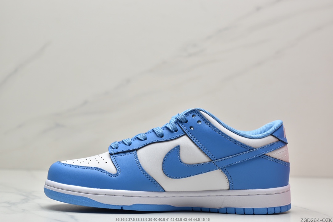 290 Nike SB Dunk Low”University Blue”扣篮系列低帮休闲运动滑板板鞋“大学蓝白蓝北卡蓝2.0”DD1391-102