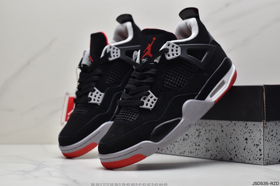 200  Air Jordan 4  “Bright Crimson” 热熔岩 308497-116