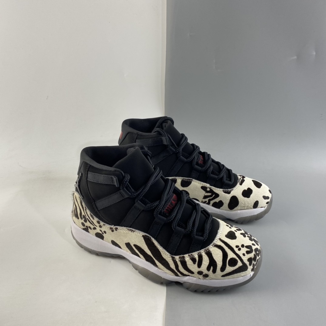 P350  Air Jordan 11 “Animal”XY黑色 豹纹 AR0715-010