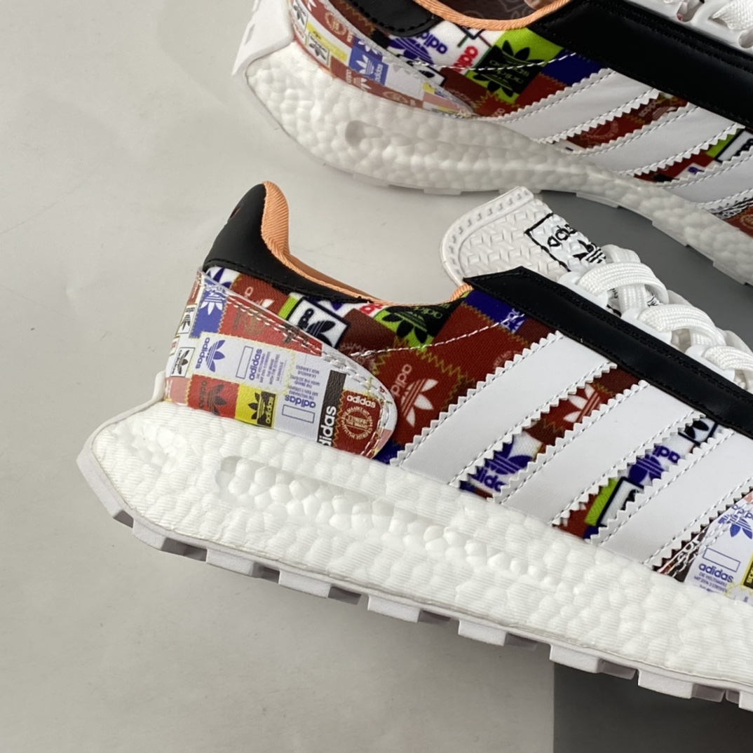 P200 Adidas  Retropy E5 爆米花中底复古运动休闲跑步鞋 GW8848