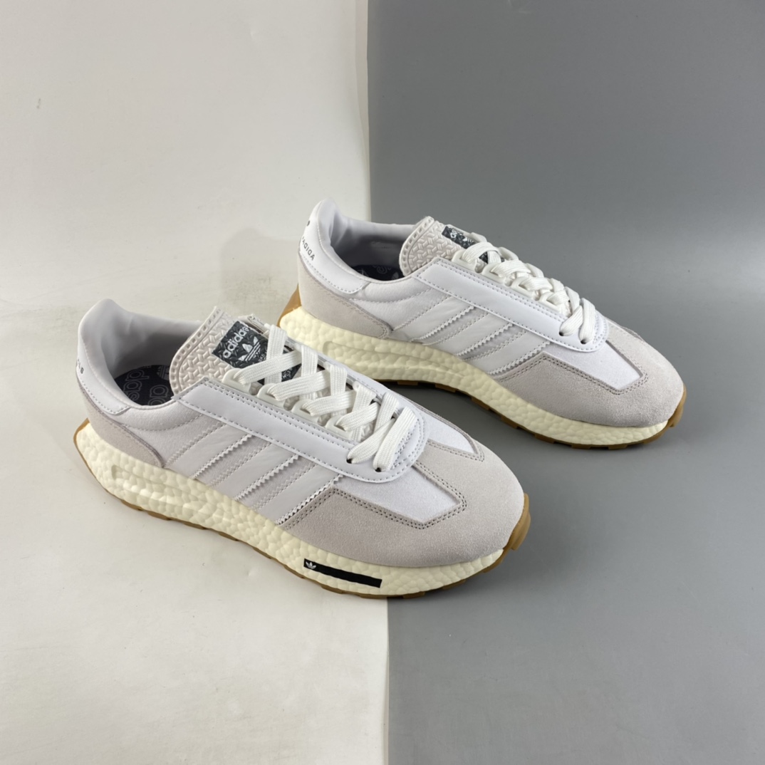 P200  Adidas  Retropy E5 爆米花中底复古运动休闲跑步鞋 H03075