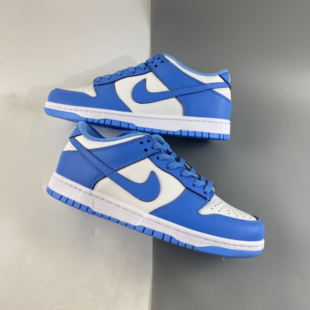 P300  NIKE Dunk Low“University Blue”白蓝色低帮休闲运动滑板鞋 DD1391-102