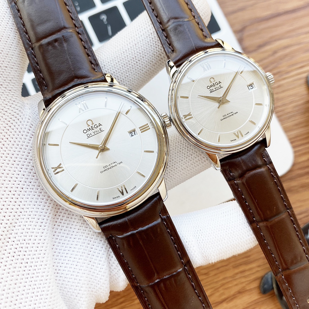 NO:725815,-White shell gold steel belt plus 30 Omega-De Ville series-couple watch!  Taiwan factory V factory genuine mold opening, the lettering is the same as the original product with sun pattern, the curved glass is upgraded to high-definition arched double sapphire glass (clearer display, anti-scratch), the back of the steel belt also has the original laser product batch number!  It took 9 months to make many corrections and upgrades to create a 1:1 shell shape, striving for perfection!  The diameter of the men's wear is 39.5mm, and the diameter of the women's wear is 32.7mm! The style adopts the original Citizen movement, which vibrates 28,800 times per hour. The zero-repair quality style is matched with Italian cowhide to make the wrist more comfortable. The strap body/buckle is engraved with the classic 'OMEGA' logo, which is generous and classy. Please pay attention to the details when taking pictures of the real thing!  ,,omega,cowhide19860909-白壳金钢带加30 欧米茄-碟飞系列-情侣对表！台湾厂V厂正品开模,字面与正品一致采用太阳纹,弧面时刻丁玻璃升级为高清拱型双卜蓝宝石玻璃（显示更清晰,防刮花）钢带背面亦同步原装带有激光商品批号！历时9个月多次纠正升级,打造1:1壳型,力求完美！男装直径39.5mm,女装32.7mm!款式采用原装西铁城机芯,每小时振频28800次,零返修质量款式搭配意大利牛皮让手腕更贴合舒适表带带身/表扣上面刻有“OMEGA”经典标志,大方富有档次.实物拍摄请认准细节！,,omega,cowhide,Watch