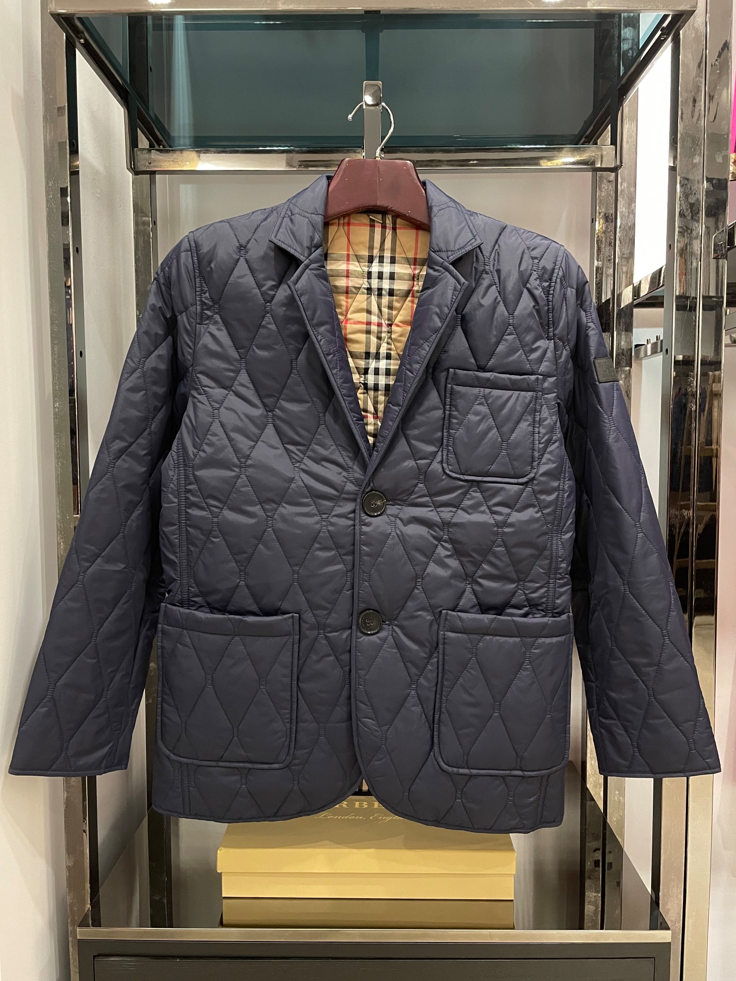 High Quality Replica Designer
 Burberry Clothing Coats & Jackets Blue Cotton