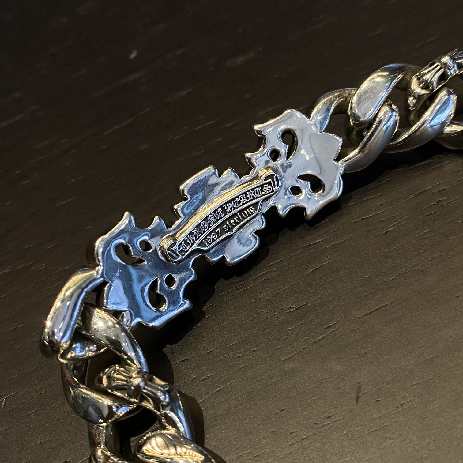 Chrome Hearts 𝐂𝐡𝐫𝐨𝐦𝐞 𝐡𝐞𝐚𝐫𝐭𝐬 克罗心 火焰图腾大手链