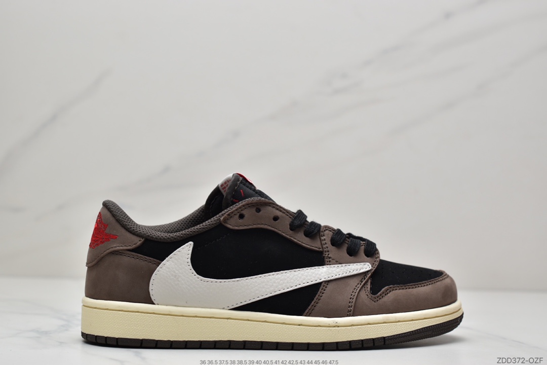 230 Travis Scott x Fragment x Air Jordan 1 Low 低帮倒勾联名CQ4277-086 货号：CQ3227-210