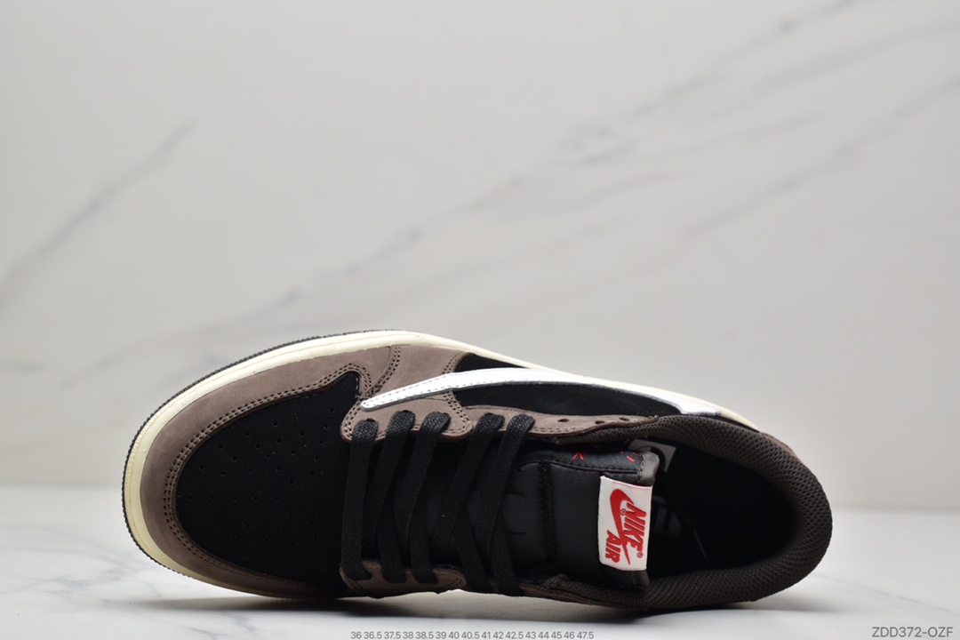 230 Travis Scott x Fragment x Air Jordan 1 Low 低帮倒勾联名CQ4277-086 货号：CQ3227-210