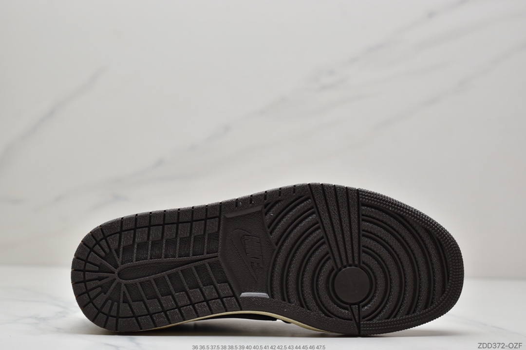 230 Travis Scott x Fragment x Air Jordan 1 Low 低帮倒勾联名CQ4277-086 货号：CQ3227-210