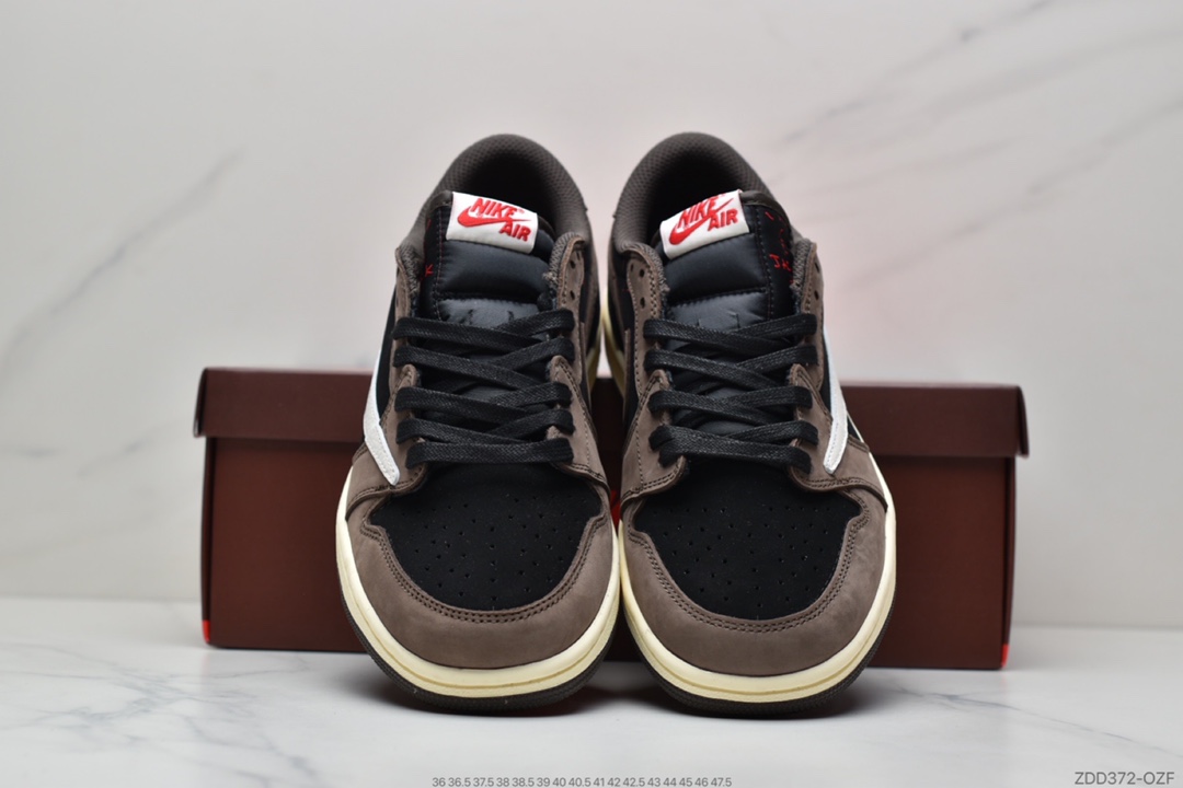 230 Travis Scott x Fragment x Air Jordan 1 Low 低帮倒勾联名CQ4277-086 货号：CQ3227-210