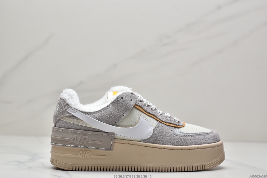 190 加绒全新少女系解构主义设计Air Force 1 Shadow AF1糖果鸳鸯 钻石水晶底 DC5270-016