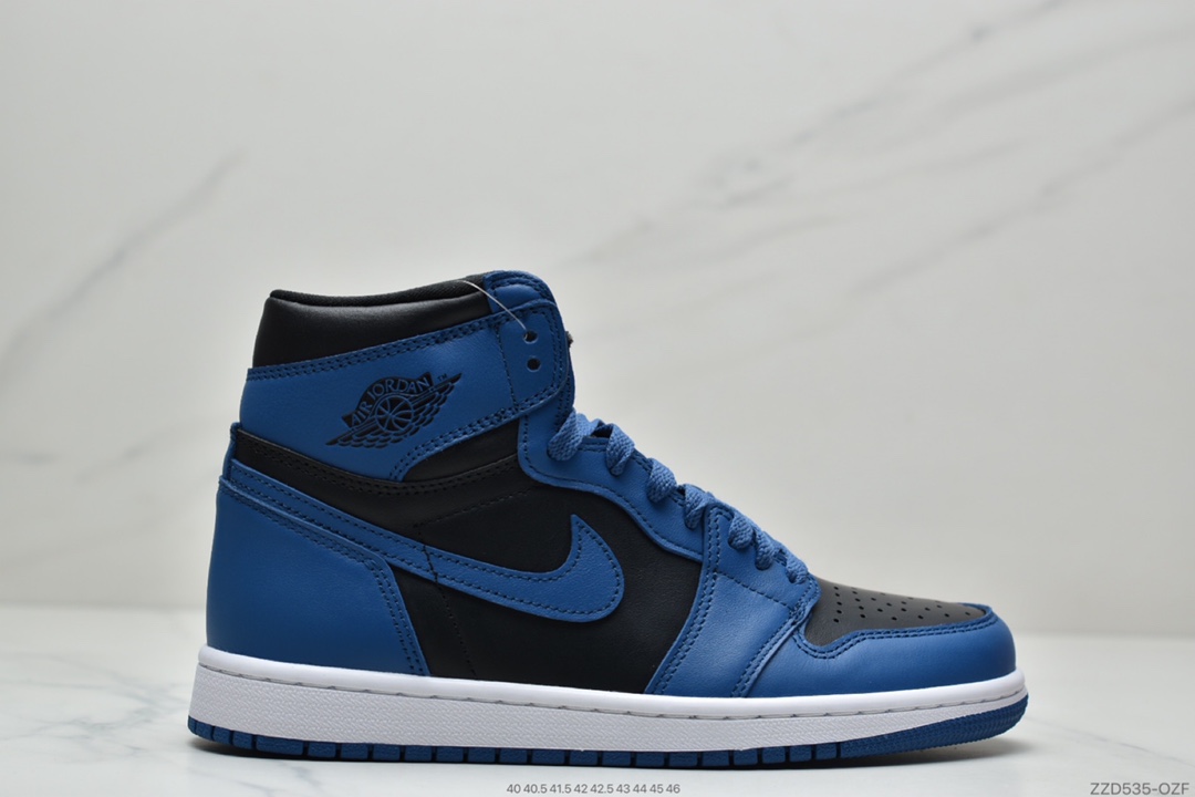 250 Nike Air Jordan 1 Retro High OG”Dark Marina Blue”AJ1代经典复古经典高帮百搭文化篮球鞋“OG黑蓝皇家蓝2.0”555088-404