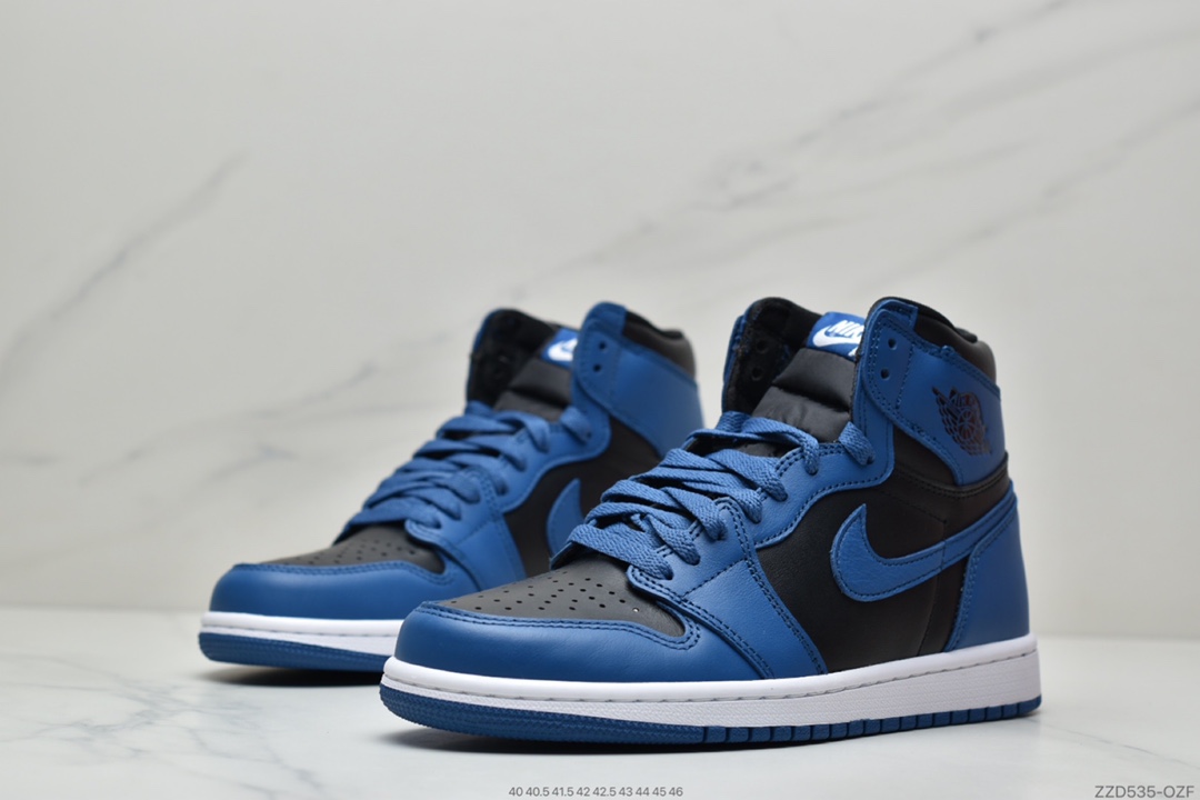 250 Nike Air Jordan 1 Retro High OG”Dark Marina Blue”AJ1代经典复古经典高帮百搭文化篮球鞋“OG黑蓝皇家蓝2.0”555088-404