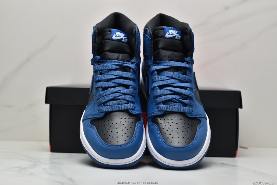 250 Nike Air Jordan 1 Retro High OG”Dark Marina Blue”AJ1代经典复古经典高帮百搭文化篮球鞋“OG黑蓝皇家蓝2.0”555088-404