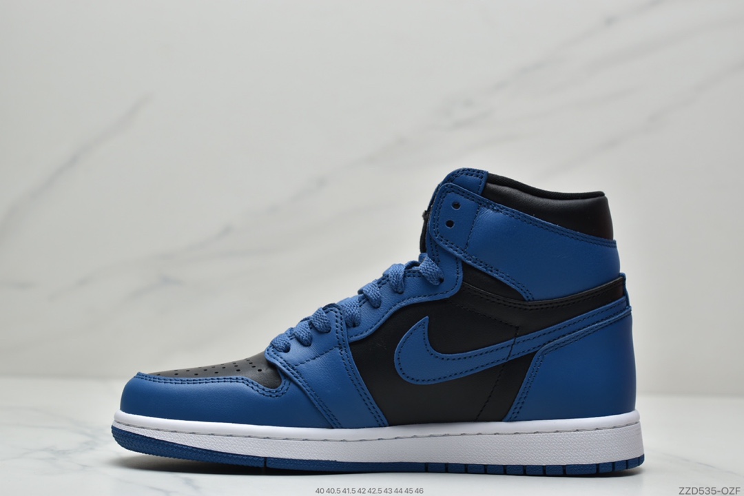250 Nike Air Jordan 1 Retro High OG”Dark Marina Blue”AJ1代经典复古经典高帮百搭文化篮球鞋“OG黑蓝皇家蓝2.0”555088-404