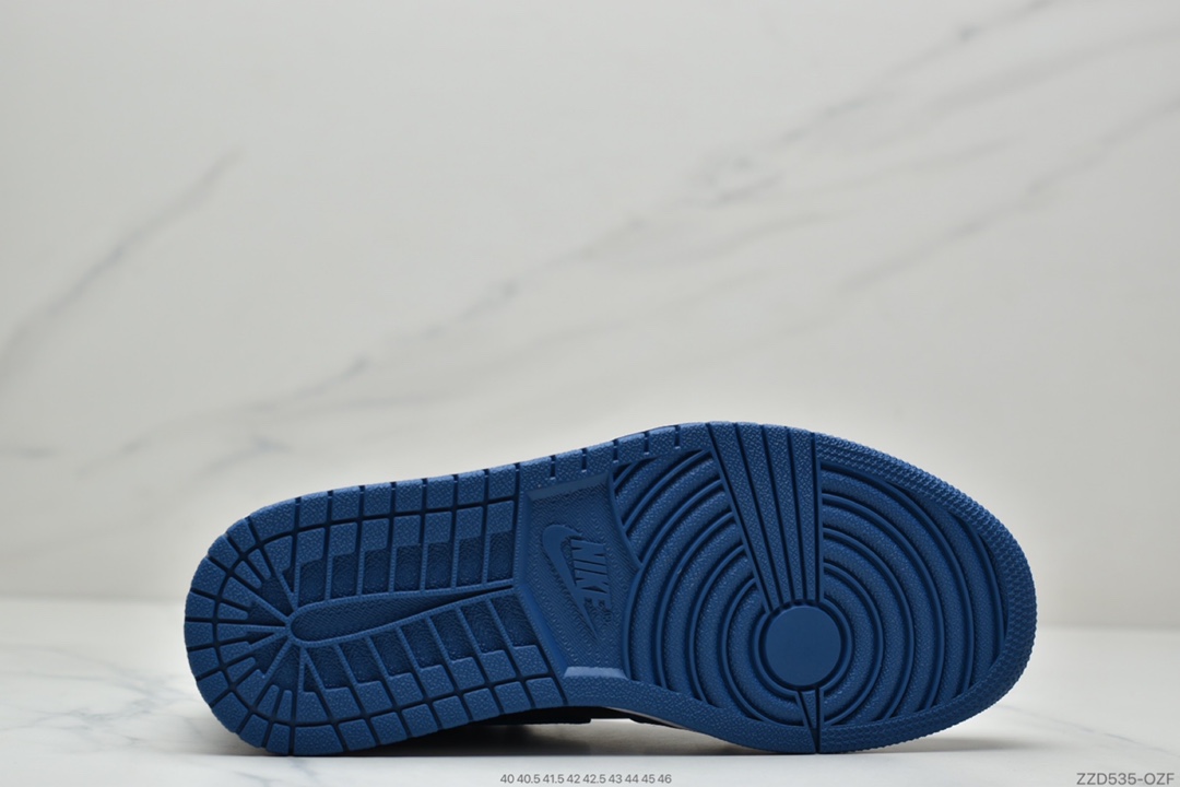 250 Nike Air Jordan 1 Retro High OG”Dark Marina Blue”AJ1代经典复古经典高帮百搭文化篮球鞋“OG黑蓝皇家蓝2.0”555088-404