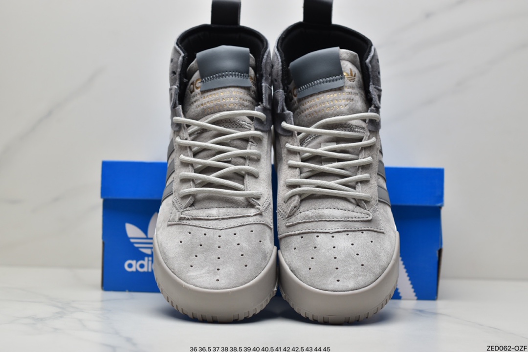 250 Adidas 阿迪达斯 Rivalry RM CHI 三叶草 BOOST中底高帮皮面男女休闲板鞋 F35178