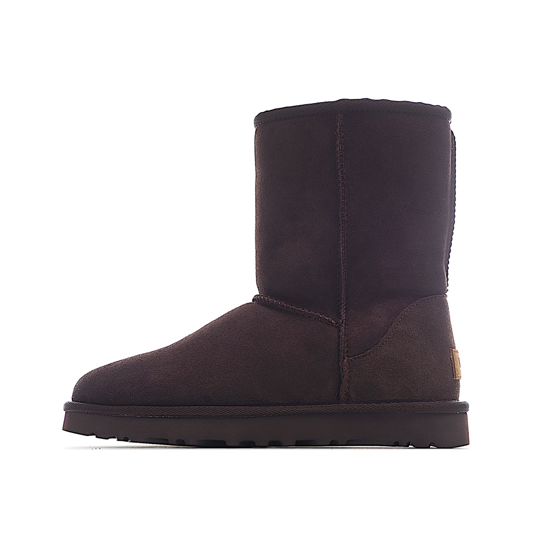 H0 河南代工厂顶级货 区别市面版本 欢迎对比UGG皮毛一体雪地靴 经典中筒