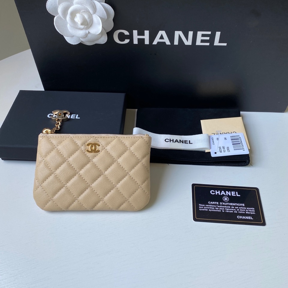 Chanel 升级版小香吊坠零钱包 款号A50168 皮料五金
