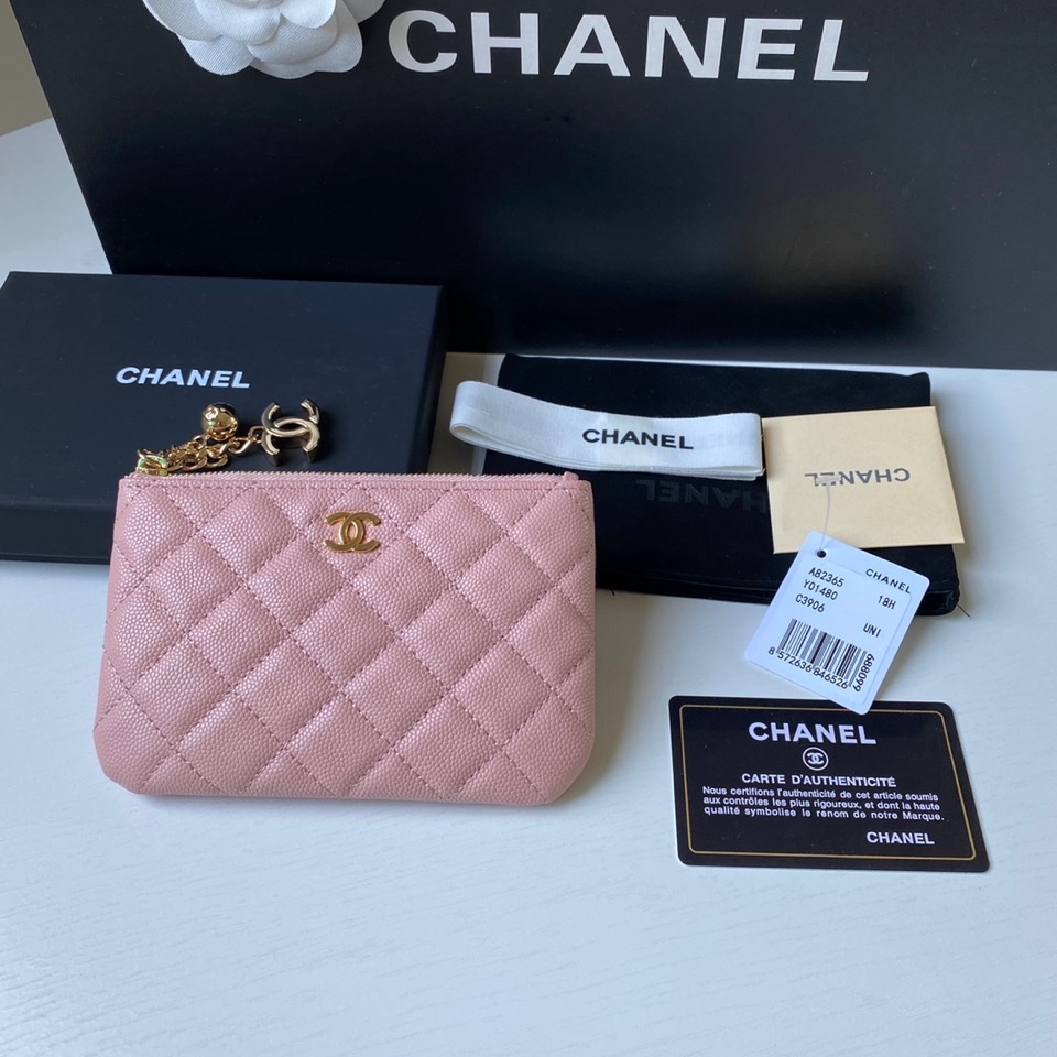 Chanel 升级版小香吊坠零钱包 款号A50168 皮料五金