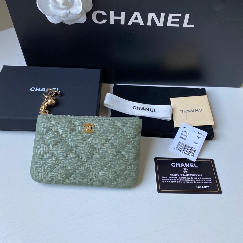 Chanel 升级版小香吊坠零钱包 款号A50168 皮料五金