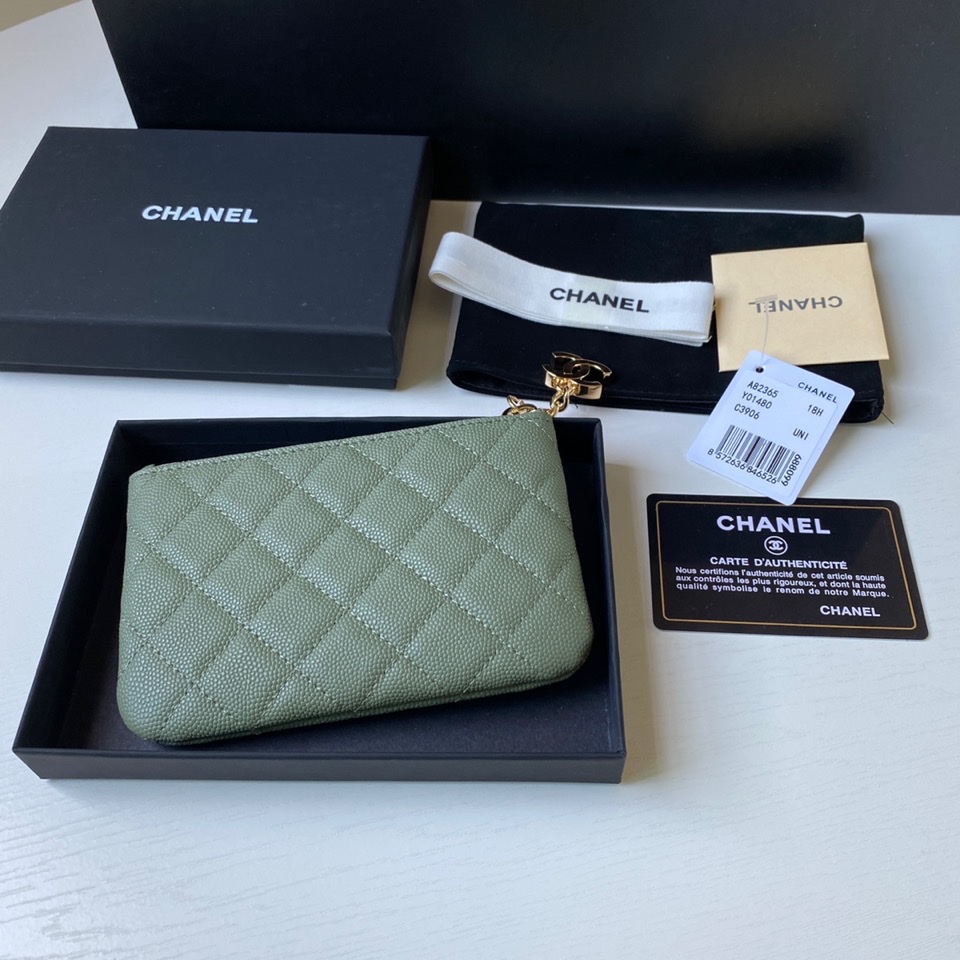 Chanel 升级版小香吊坠零钱包 款号A50168 皮料五金