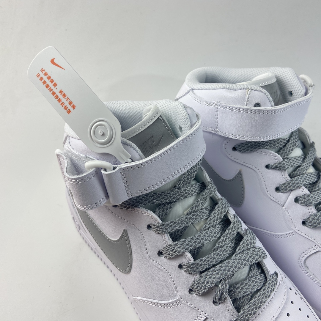 P240  NIKE Air Force 1’07 AF1 Mid 空军一号UN2.0全白满天星中邦板鞋 366731-606