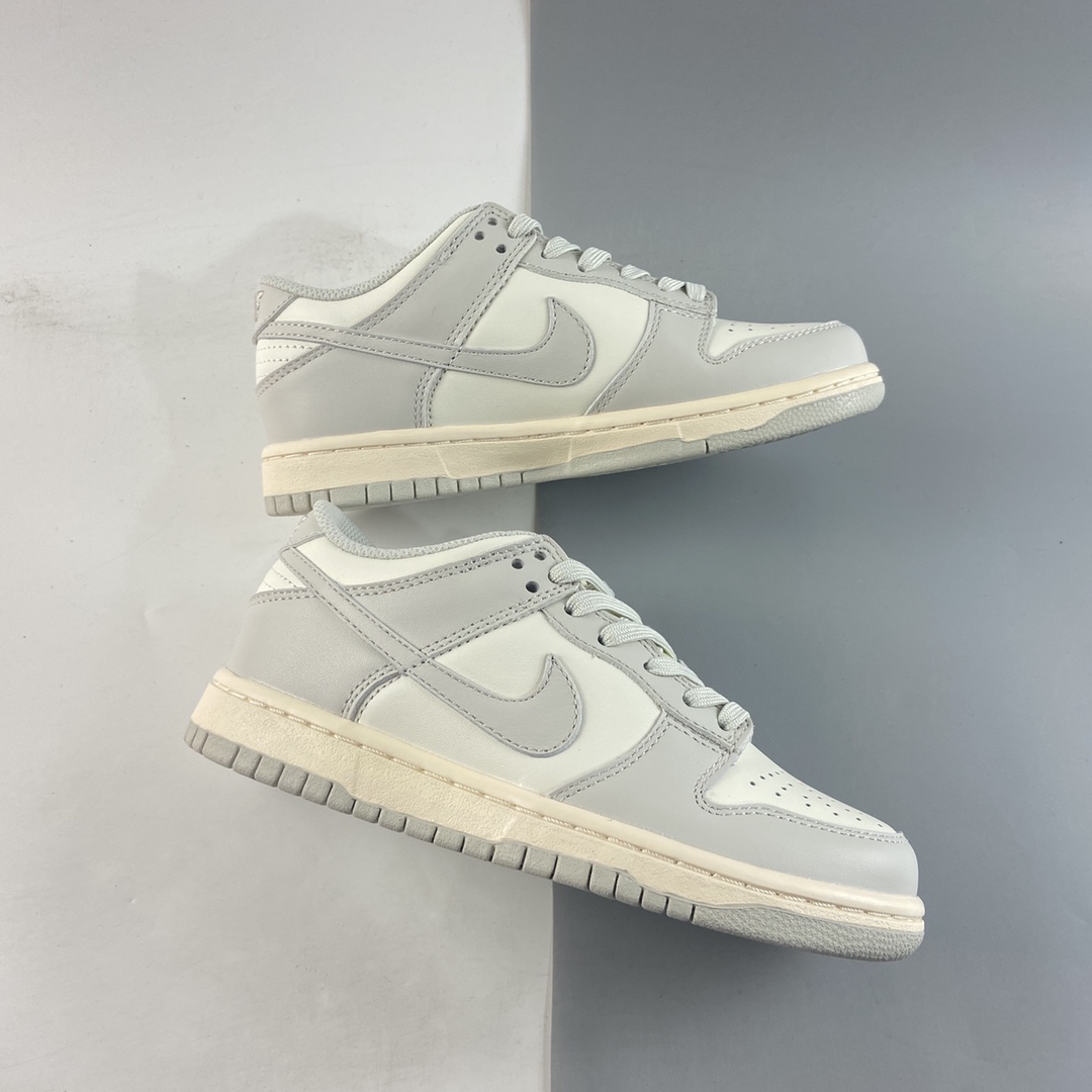 P300 NIKE Dunk Low 骨白配色SB扣碎篮板时尚休闲板鞋 DD1503-107