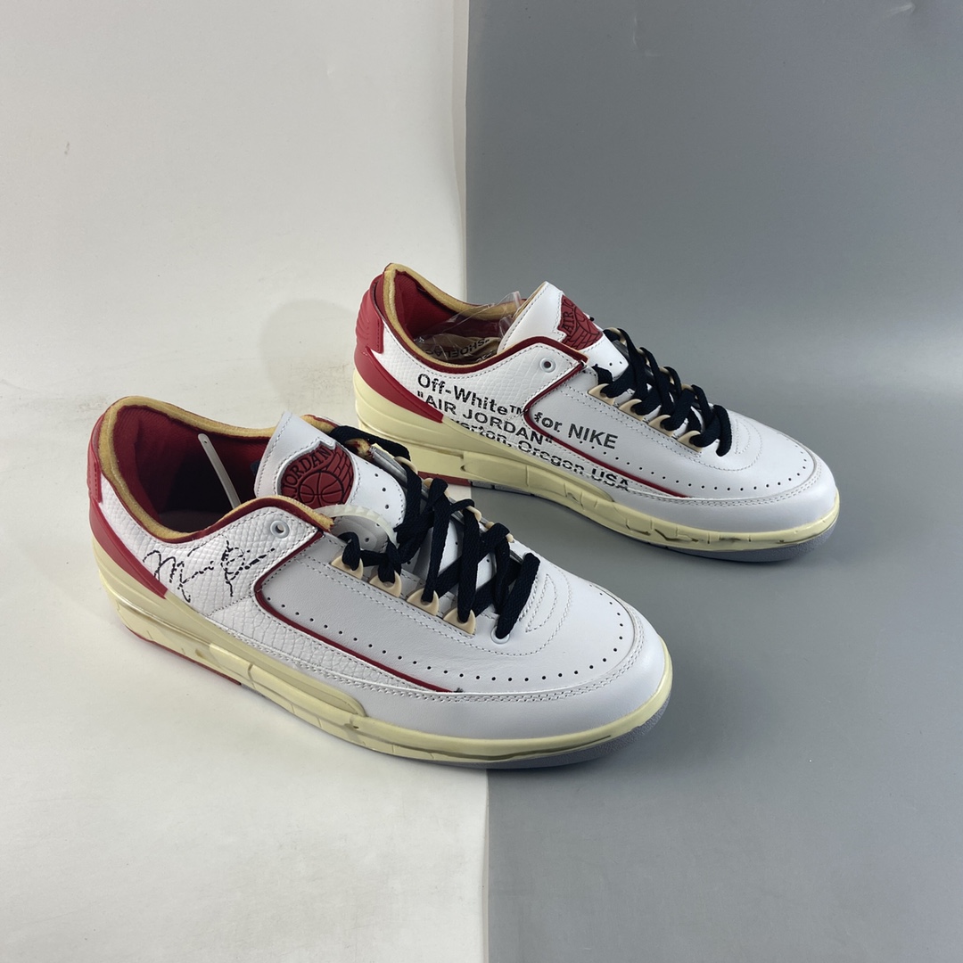 P700  Off-White x Air Jordan AJ2 Low SP 芝加哥配色联名款篮球鞋 DJ4375-106