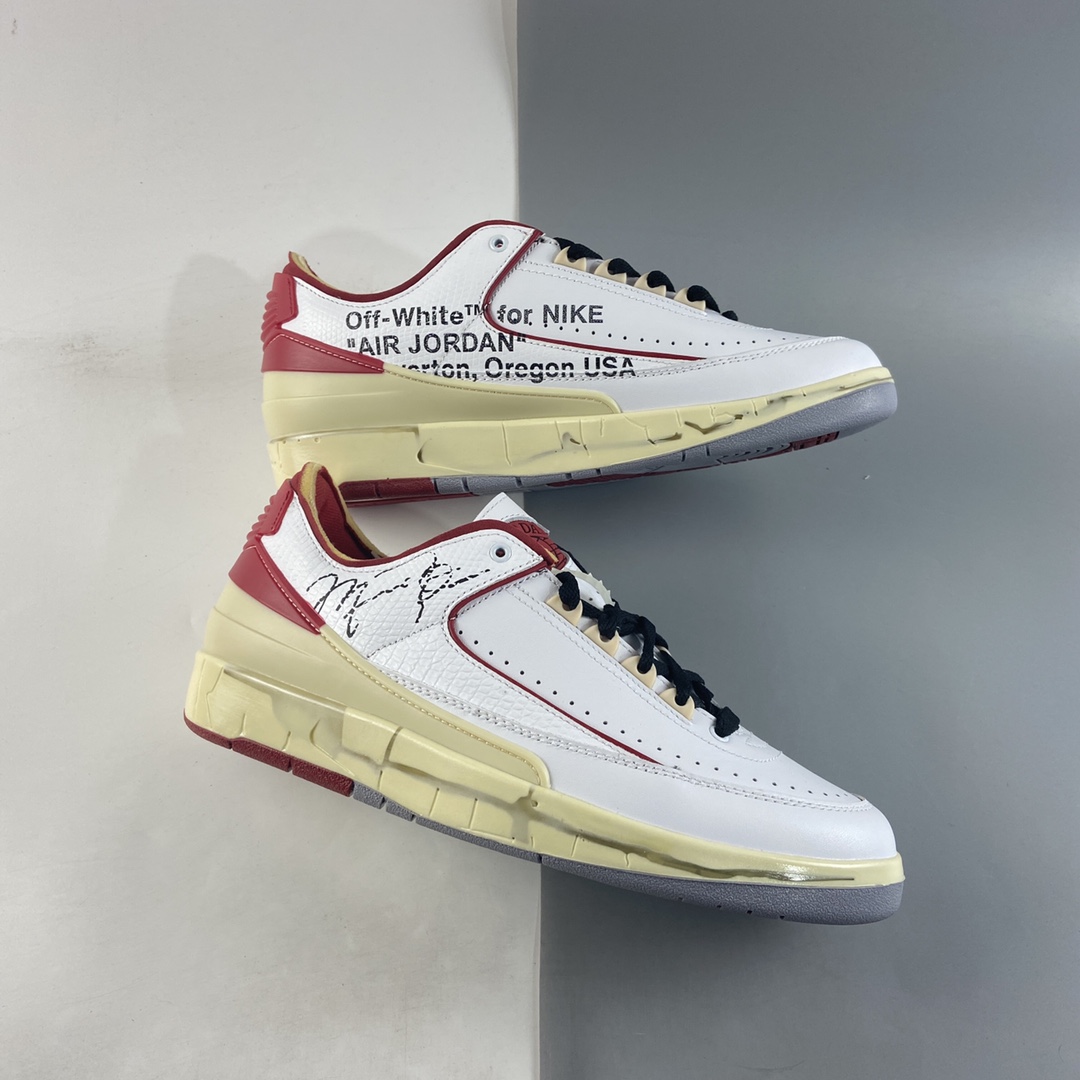 P700  Off-White x Air Jordan AJ2 Low SP 芝加哥配色联名款篮球鞋 DJ4375-106