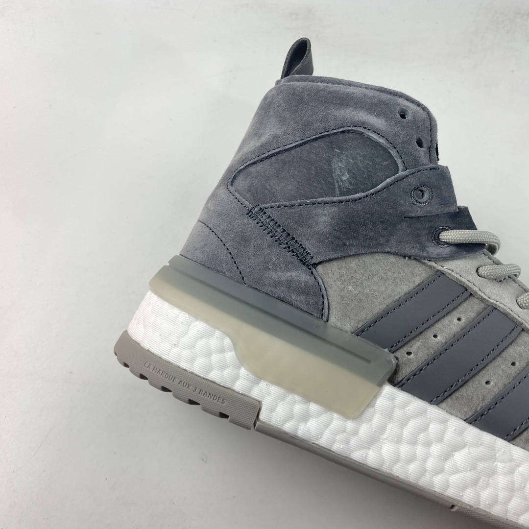 P240  Adidas  Rivalry RM Chi Boost 条纹撞色厚底高帮休闲板鞋 F35097