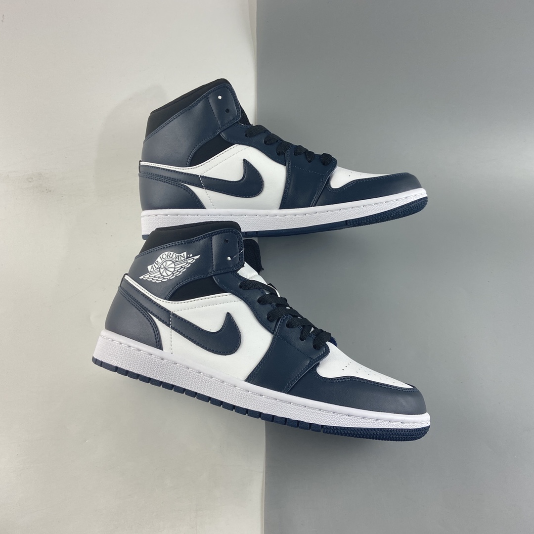 P240  Air Jordan 1 Mid AJ1 乔1 中帮百搭休闲运动板鞋 554724-411