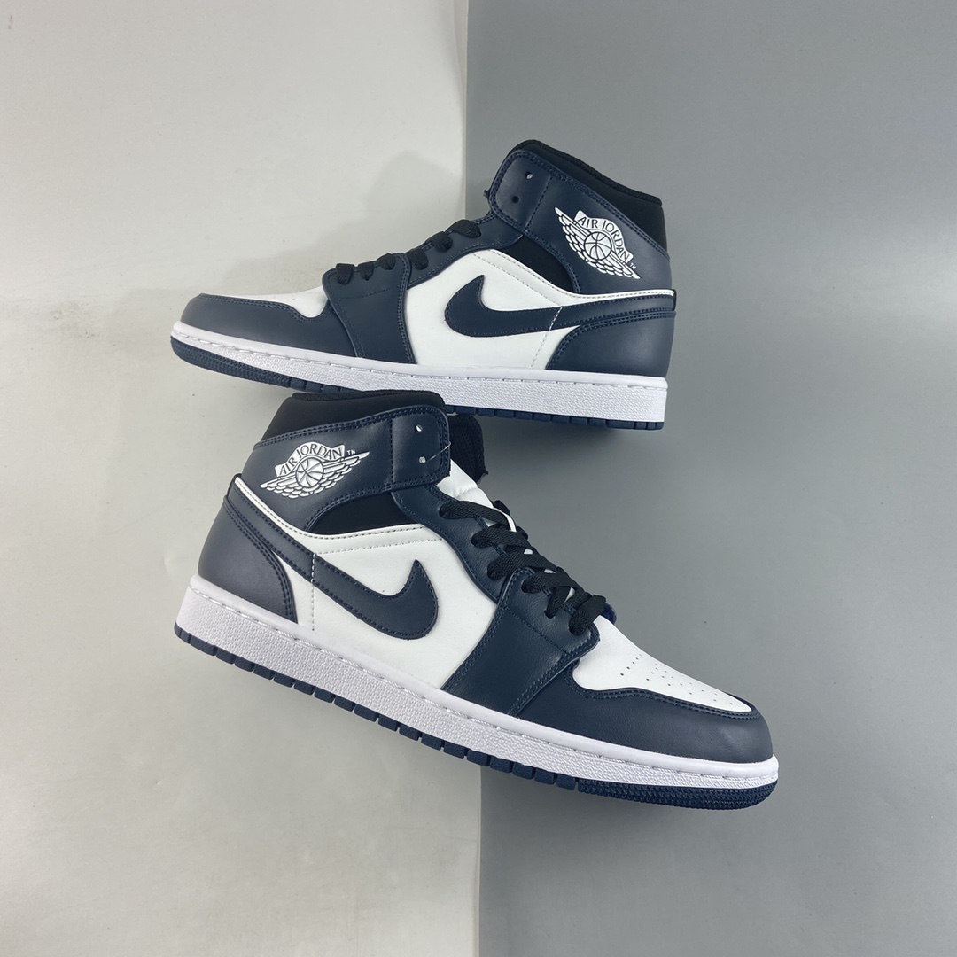 P240  Air Jordan 1 Mid AJ1 乔1 中帮百搭休闲运动板鞋 554724-411