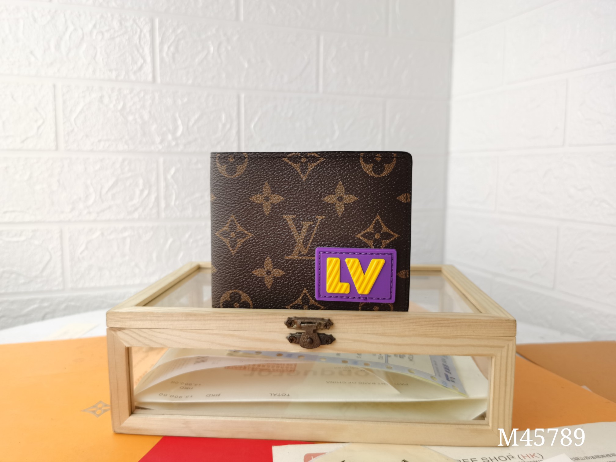 Leather Bifold Wallet 70 Size - Front view