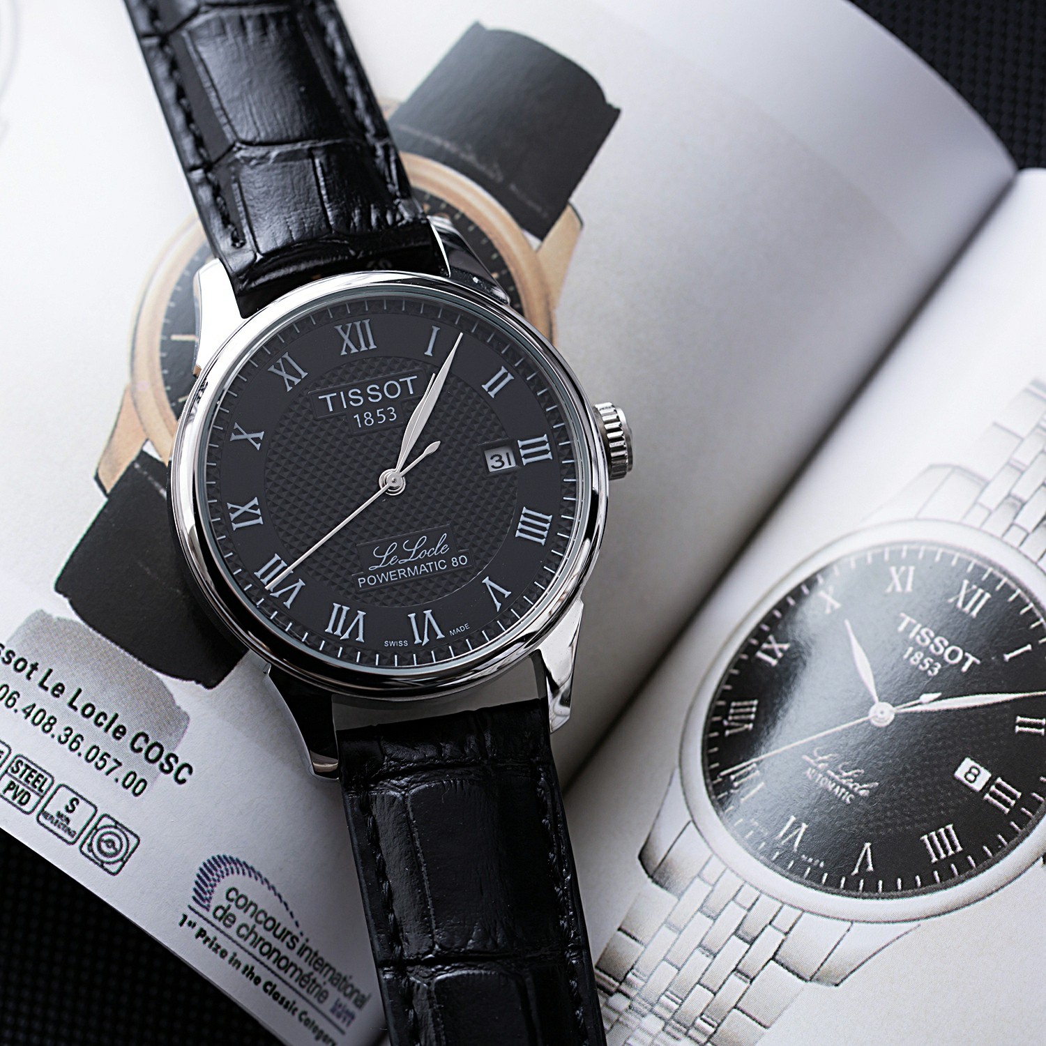 NO:391385,Tissot - TISSOT Classic Liloke Men's Series Model T006.407.16.053.00 Shell cover top version 316 stainless steel L strap calfskin strap/316L stainless steel butterfly buckle Top automatic machinery movement, mirror mineral scratch-resistant mirror glass, size diameter 40mm thick 11mm, full set of gift boxes with counter, movement warranty for two years, elegant style instantly enhances men's charm, and is a symbol of taste and noble life!  ,tissot,cowhide19860909天梭-TISSOT经典力洛克男士系列 型号T006.407.16.053.00 壳套顶级版316精钢L 表带小牛皮表带/316L精钢蝴蝶扣 机芯顶级自动机械 镜面矿物质防刮镜面玻璃 尺寸直径40mm厚11mm 配专柜全套礼盒包装 机芯质保两年 优雅格调瞬间提摄男士魅力,更是品位与生活尊贵象征！,,tissot,cowhide,Watch