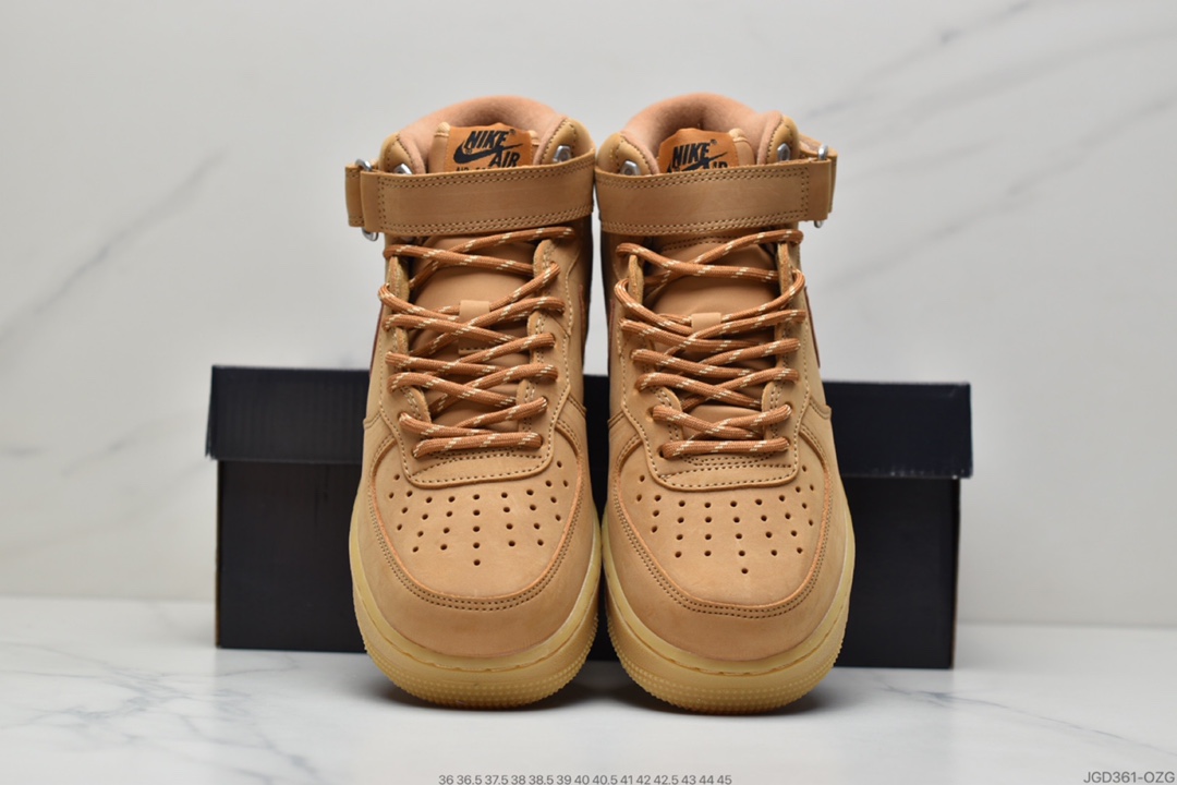 180 Nike Air Force 1 ’07 Mid”Wheat/Flax”中帮小麦休闲运动板鞋DJ9158-200