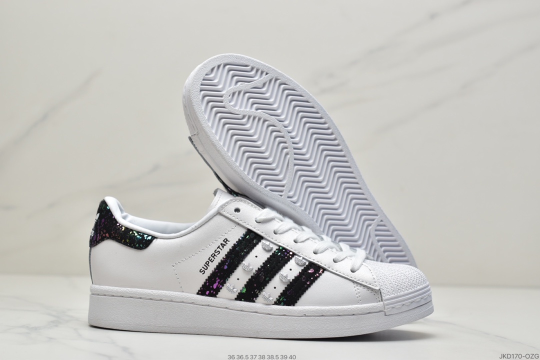 160 adidas Originals Superstar Metal Toe 贝壳头经典百搭休闲运动板鞋HO4237