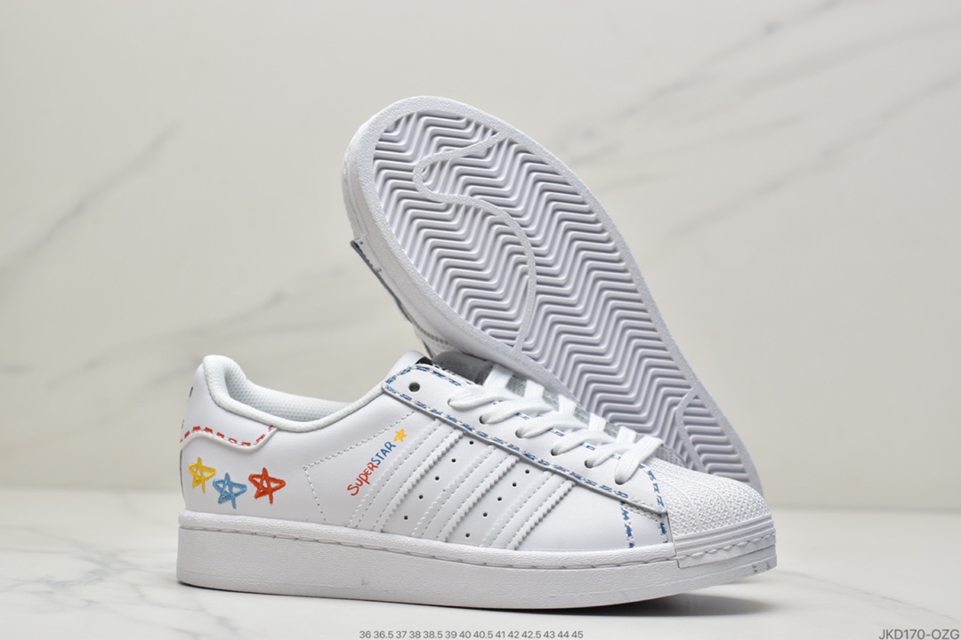 160 adidas Originals Superstar Metal Toe 贝壳头经典百搭休闲运动板鞋HO4237