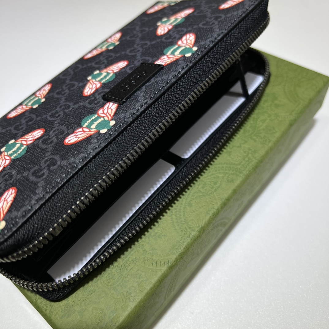 GUCCI古驰蜜蜂印花男士长夹451273