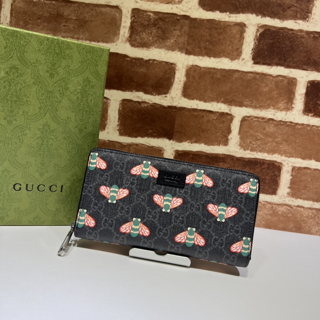 GUCCI古驰蜜蜂印花男士长夹451273
