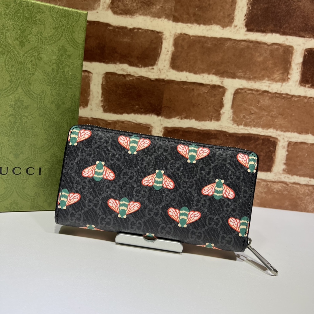 GUCCI古驰蜜蜂印花男士长夹451273