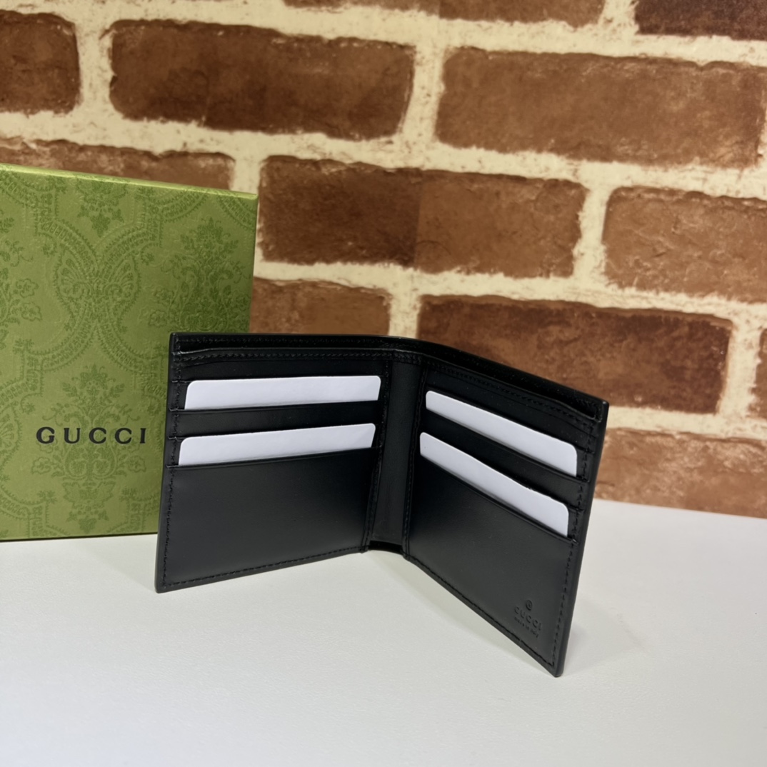 GUCCI古驰蜜蜂印花男士短夹451268